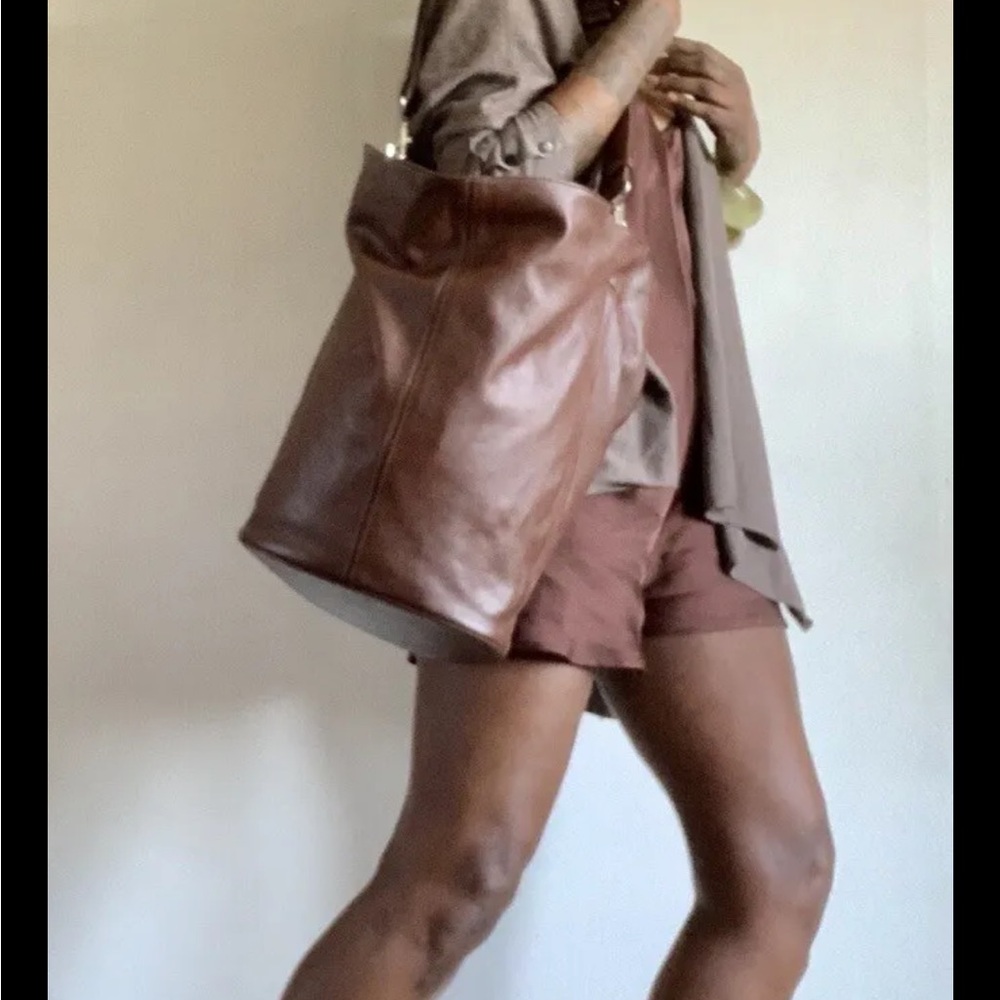 Brown Leather Tote Bag